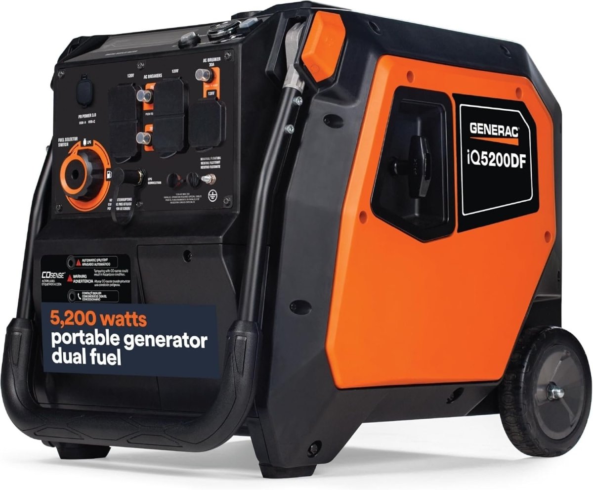 Generac iQ5200 5200W Dual Fuel Portable Inverter Generator - Ezonesglobal - Buy at Wine Coolers Online