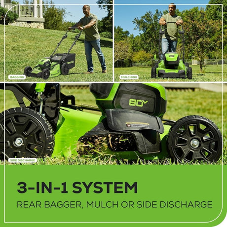 Greenworks 80V 21″ Cordless Self - Propelled Lawn Mower - Ezonesglobal - Buy at Wine Coolers Online