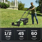 Greenworks 80V 21″ Cordless Self - Propelled Lawn Mower - Ezonesglobal - Buy at Wine Coolers Online