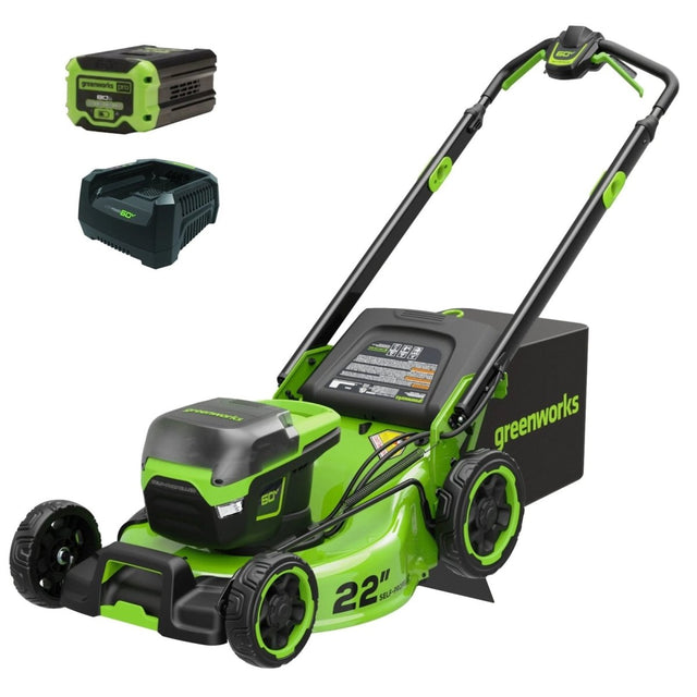 Greenworks Pro 60V 22″ Cordless Self - Propelled Push Lawn Mower - Ezonesglobal - Buy at Wine Coolers Online
