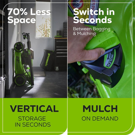 Greenworks Pro 60V 22″ Cordless Self - Propelled Push Lawn Mower - Ezonesglobal - Buy at Wine Coolers Online