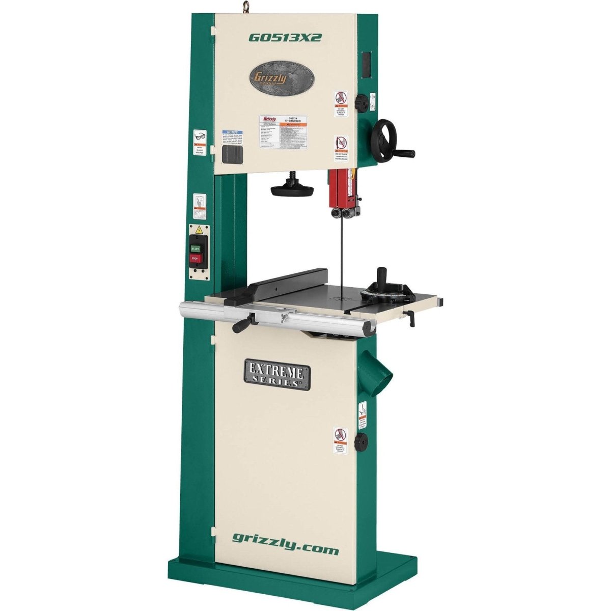 Grizzly G0513X2 – 17″ 2 HP Bandsaw w/ Cast - Iron Trunnion - Ezonesglobal - Buy at Wine Coolers Online