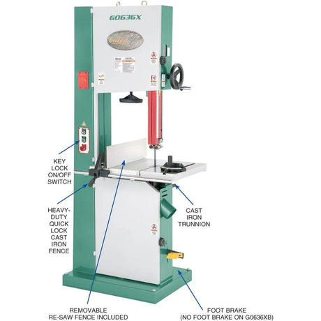 Grizzly G0636X – Ultimate 17″ 5 HP Extreme Series Bandsaw - Ezonesglobal - Buy at Wine Coolers Online