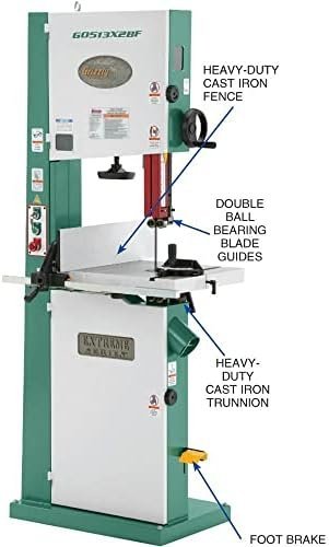Grizzly Industrial G0513X2BF – 17″ 2 HP Extreme - Series Bandsaw w/Cast - Iron Trunnion & Foot Brake - Ezonesglobal - Buy at Wine Coolers Online