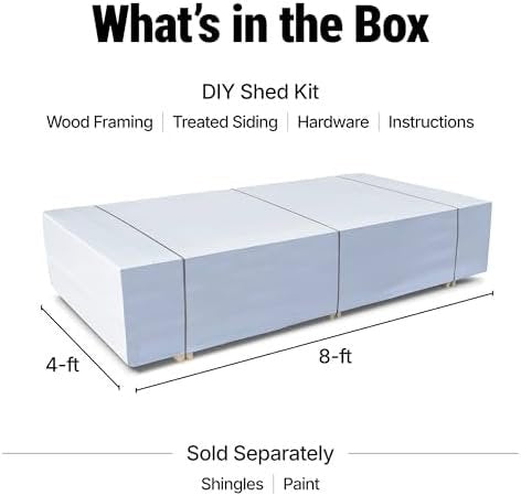 Handy Home Products Rookwood 10×12 Do - It - Yourself Wooden Storage Shed - Does not Include Floor kit, Paint, or Roofing Shingles - Ezonesglobal - Buy at Wine Coolers Online