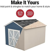 Handy Home Products Rookwood 10×12 Do - It - Yourself Wooden Storage Shed - Does not Include Floor kit, Paint, or Roofing Shingles - Ezonesglobal - Buy at Wine Coolers Online