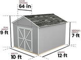 Handy Home Products Rookwood 10×12 Do - It - Yourself Wooden Storage Shed - Does not Include Floor kit, Paint, or Roofing Shingles - Ezonesglobal - Buy at Wine Coolers Online