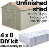Handy Home Products Rookwood 10×12 Do - It - Yourself Wooden Storage Shed - Does not Include Floor kit, Paint, or Roofing Shingles - Ezonesglobal - Buy at Wine Coolers Online