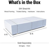 Handy Home Products Windemere 10×12 Do - it - Yourself Wooden Storage Shed with Floor, Beige - Ezonesglobal - Buy at Wine Coolers Online