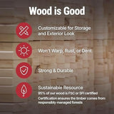 Handy Home Products Windemere 10×12 Do - it - Yourself Wooden Storage Shed with Floor, Beige - Ezonesglobal - Buy at Wine Coolers Online