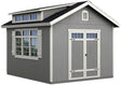 Handy Home Products Windemere 10×12 Do - it - Yourself Wooden Storage Shed with Floor, Beige - Ezonesglobal - Buy at Wine Coolers Online