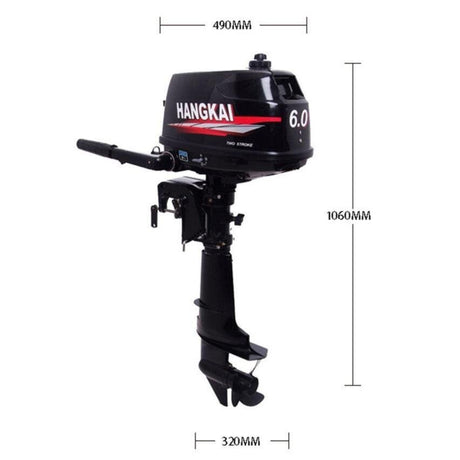 Hangkai Water Cooled 2 Stroke 6HP Outboard Motor Petrol Powered Engine - Ezonesglobal - Buy at Wine Coolers Online