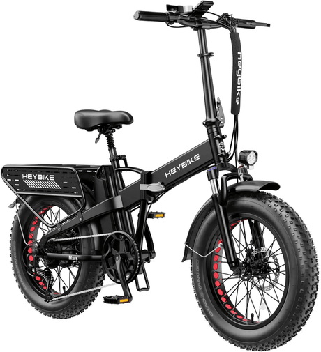 Heybike Fat Tire Mountain Electric Bike, 1200 W, 45 Miles, 1~3 Pedal Assist, Grey - Ezonesglobal - Buy at Wine Coolers Online
