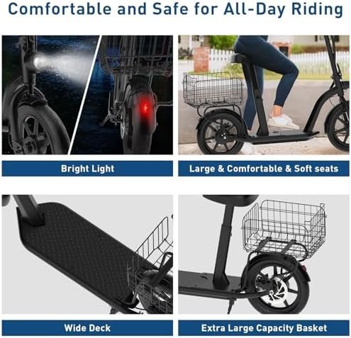 Hiboy MAX Pro Electric Scooter, 46.6 Mi Long Range, 22 MPH Power by 650W MAX Motor, 11” Pneumatic Tires, Split Hub Design, Dual Suspension, 265lbs MAX Load, Commuting Electric Scooter for Adults - Ezonesglobal - Buy at Wine Coolers Online