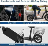Hiboy MAX Pro Electric Scooter, 46.6 Mi Long Range, 22 MPH Power by 650W MAX Motor, 11” Pneumatic Tires, Split Hub Design, Dual Suspension, 265lbs MAX Load, Commuting Electric Scooter for Adults - Ezonesglobal - Buy at Wine Coolers Online