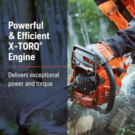 Husqvarna 967690628 545 Mark II 3.6 HP 2 - Cycle X - Torq Engine 50.1cc 20 in. Gas Chainsaw with Adjustable Chain Oil Pump for Professional Tree Felling and Limbing - Ezonesglobal - Buy at Wine Coolers Online