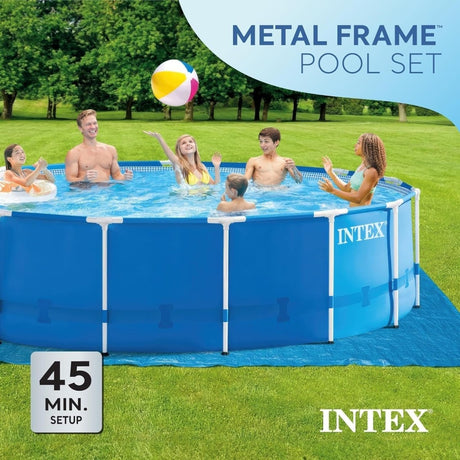 Intex 15′ x 48′ Metal Frame Above Ground Pool Set - Ezonesglobal - Buy at Wine Coolers Online