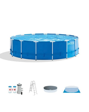 Intex 15ft x 48in Metal Frame Pool Set - Ezonesglobal - Buy at Wine Coolers Online