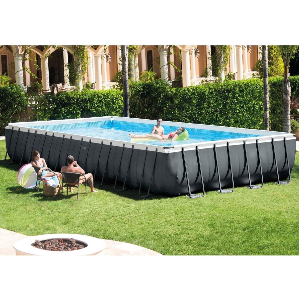 Intex 24′ x 12′ x 52″ Ultra XTR Rectangular Frame Swimming Pool Set + Pump - Ezonesglobal - Buy at Wine Coolers Online