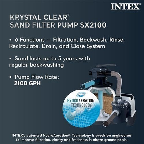 INTEX 26363EH Ultra XTR Deluxe Rectangular Above Ground Swimming Pool Set: 24ft x 12ft x 52in – Includes 2100 GPH Sand Filter Pump – Easy Assembly - Ezonesglobal - Buy at Wine Coolers Online