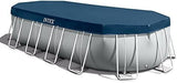 INTEX 26797EH Prism Frame Premium Oval Above Ground Swimming Pool Set: 20ft x 10ft x 48in – Includes 1500 GPH Cartridge Filter Pump – Removable Ladder – Pool Cover – Ground Cloth - Ezonesglobal - Buy at Wine Coolers Online