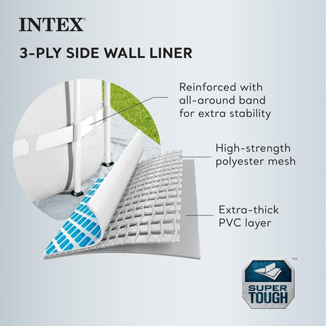 Intex Prism Frame 16′ x 8′ x 42′ Rectangular Above Ground Pool Set - Ezonesglobal - Buy at Wine Coolers Online