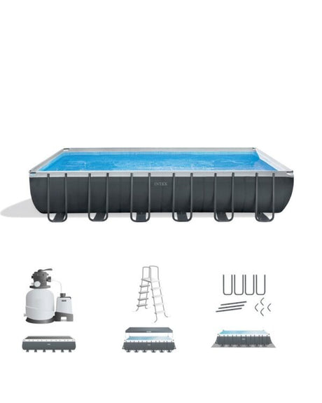 Intex Ultra Frame Rectangular Above Ground Swimming Pool Set - Ezonesglobal - Buy at Wine Coolers Online