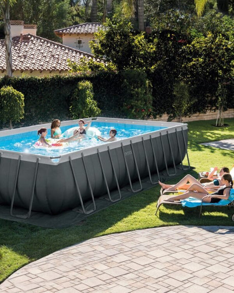 Intex Ultra Frame Rectangular Above Ground Swimming Pool Set - Ezonesglobal - Buy at Wine Coolers Online