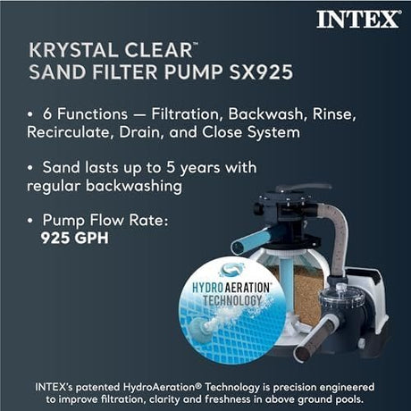 Intex Ultra XTR Frame 14′ x 42″ Round Above Ground Outdoor Swimming Pool Set with Sand Filter Pump, Ladder, Ground Cloth, and Pool Cover - Ezonesglobal - Buy at Wine Coolers Online