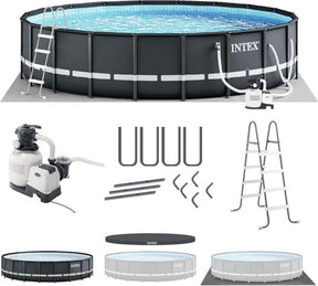 INTEX Ultra XTR Frame Round Above Ground Swimming Pool Set with Pump - Ezonesglobal - Buy at Wine Coolers Online
