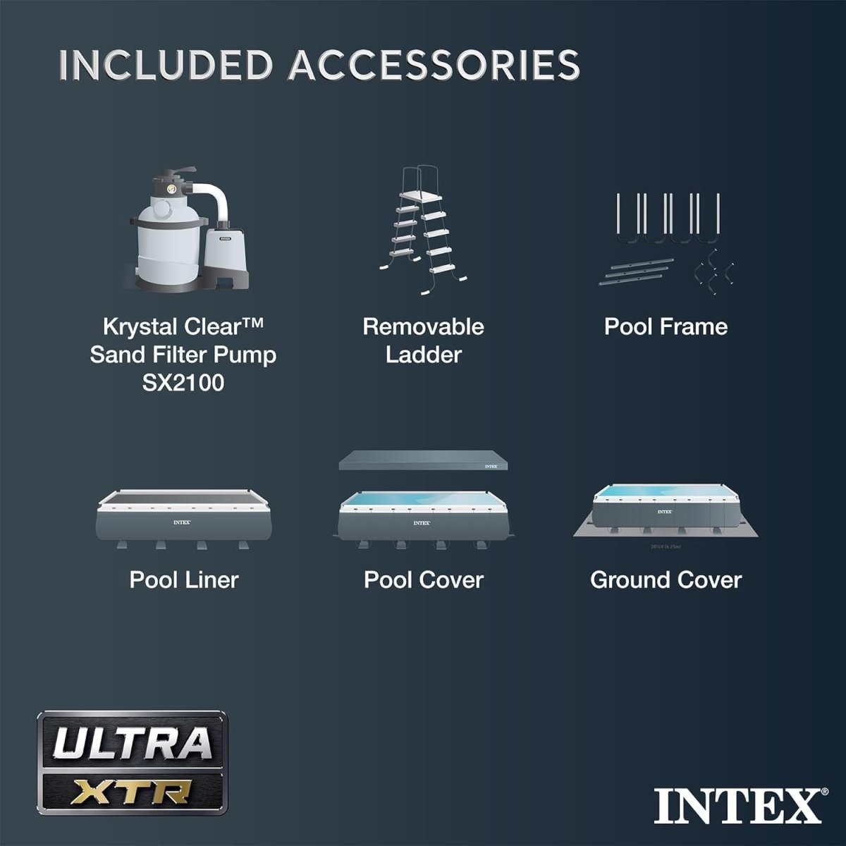 Intex Ultra XTR Rectangular Swimming Pool Set with Pump - Ezonesglobal - Buy at Wine Coolers Online