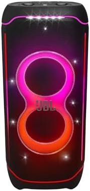 JBL Partybox Ultimate – Multi Purpose Party Speaker, with Wi - fi & Bluetooth Connectivity, Wireless, Lightshow, IPx4 Slashproof, Dual Mic & Guitar Inputs, Handle & Sturdy Wheels, Black - Ezonesglobal - Buy at Wine Coolers Online