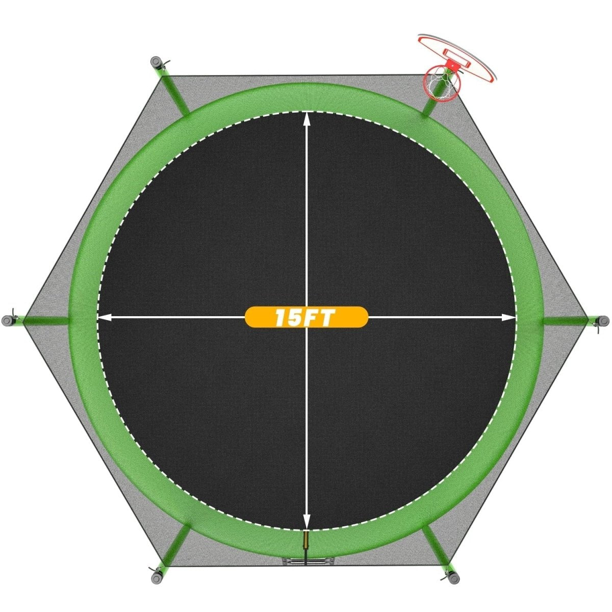 JumpFlex HERO 15ft Trampoline - Ezonesglobal - Buy at Wine Coolers Online