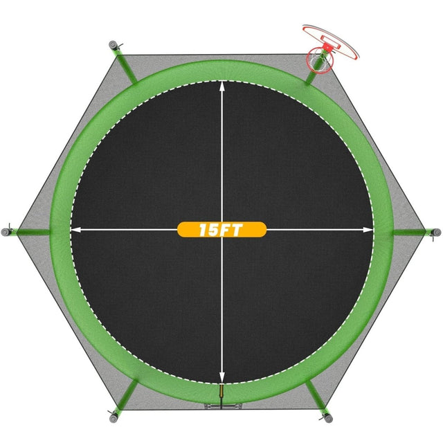 JumpFlex HERO 15ft Trampoline - Ezonesglobal - Buy at Wine Coolers Online