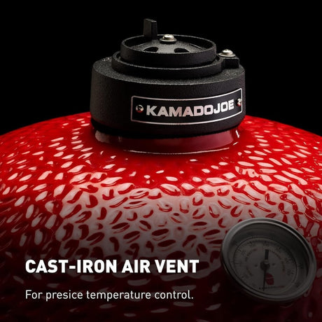 Kamado Joe Big Joe I 24 in. Blaze Red Ceramic Charcoal Grill - Ezonesglobal - Buy at Wine Coolers Online
