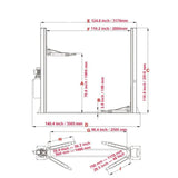 KATOOL KT - H105 Two Post Vehicle Lift 10,000 lbs Capacity - Ezonesglobal - Buy at Wine Coolers Online
