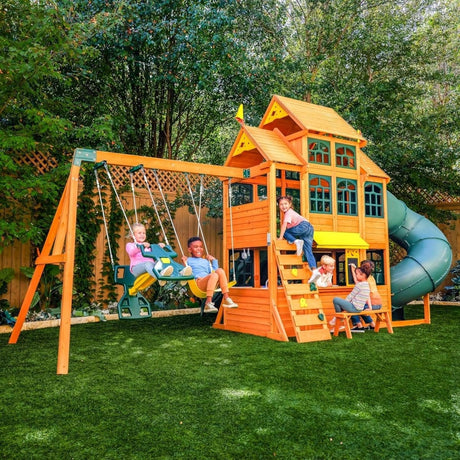 KidKraft Falcon Ridge Wooden Swing Set/Playset - Ezonesglobal - Buy at Wine Coolers Online
