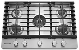 KitchenAid 30″ 5 - Burner Gas Cooktop KCGS550ESS - Ezonesglobal - Buy at Wine Coolers Online