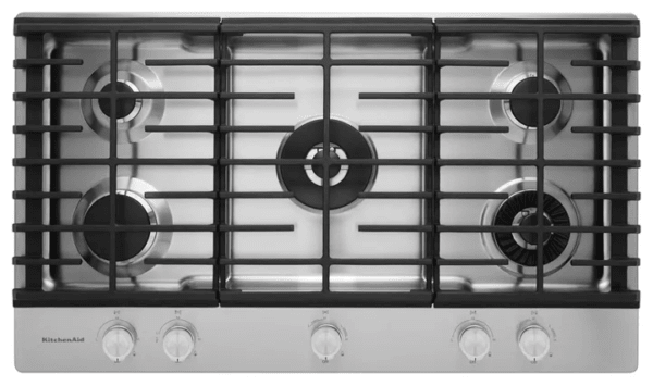 KitchenAid 36″ 5 - Burner Gas Cooktop with Griddle - Ezonesglobal - Buy at Wine Coolers Online
