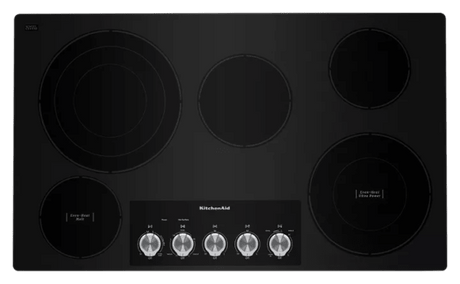 KitchenAid 36″ Electric Cooktop with 5 Elements and Knob Controls - Ezonesglobal - Buy at Wine Coolers Online