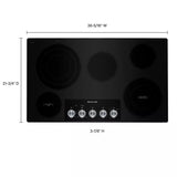 KitchenAid 36″ Electric Cooktop with 5 Elements and Knob Controls - Ezonesglobal - Buy at Wine Coolers Online