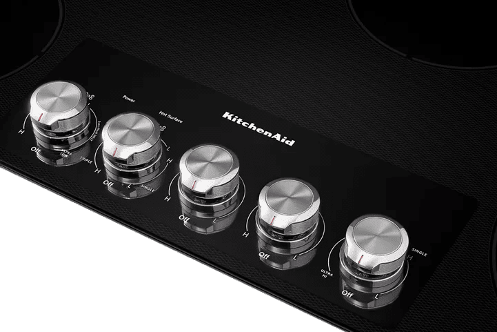 KitchenAid 36″ Electric Cooktop with 5 Elements and Knob Controls - Ezonesglobal - Buy at Wine Coolers Online