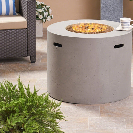 Latitude Run Caelan Outdoor Propane Gas Fire Pit Table - Ezonesglobal - Buy at Wine Coolers Online