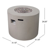 Latitude Run Caelan Outdoor Propane Gas Fire Pit Table - Ezonesglobal - Buy at Wine Coolers Online