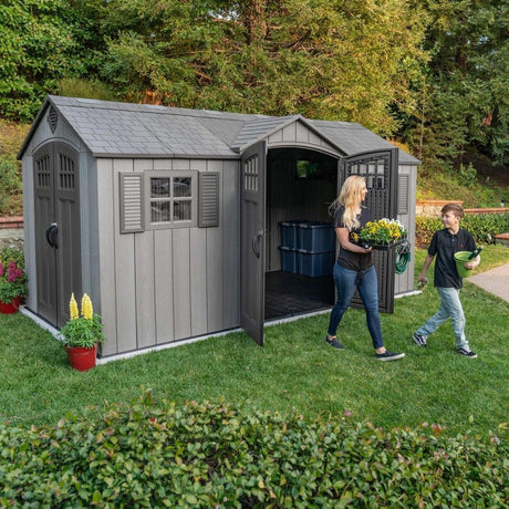 Lifetime 15 Ft X 8 Ft Outdoor Storage Shed – 60318 - Ezonesglobal - Buy at Wine Coolers Online
