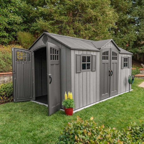 Lifetime 15 Ft X 8 Ft Outdoor Storage Shed – 60318 - Ezonesglobal - Buy at Wine Coolers Online