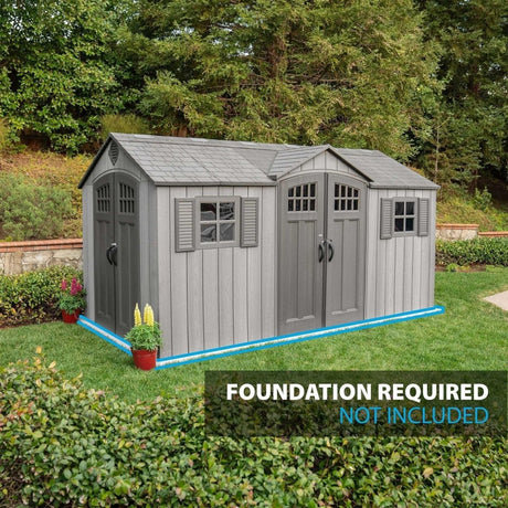 Lifetime 15 Ft X 8 Ft Outdoor Storage Shed – 60318 - Ezonesglobal - Buy at Wine Coolers Online