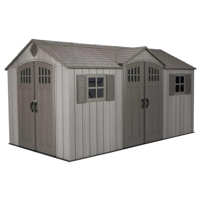 Lifetime 15 Ft X 8 Ft Outdoor Storage Shed – 60318 - Ezonesglobal - Buy at Wine Coolers Online