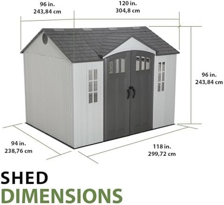 Lifetime 60243 10 x 8 Ft. Outdoor Storage Shed - Ezonesglobal - Buy at Wine Coolers Online