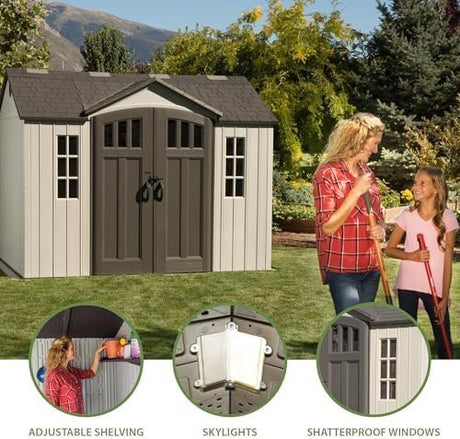 Lifetime 60243 10 x 8 Ft. Outdoor Storage Shed - Ezonesglobal - Buy at Wine Coolers Online
